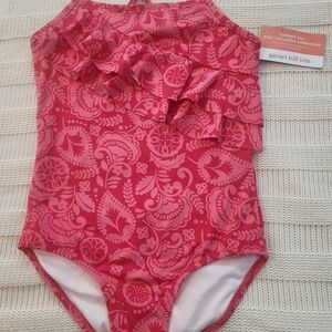 Garnet Hill Kids Pink One Piece Swimsuit